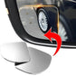 360° 2pcs Universal Fit Glass Car Wide-angle Blind Spot Rearview Mirror