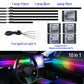 Full Color Streamer Car Ambient Lights RGB 64 Color Universal LED