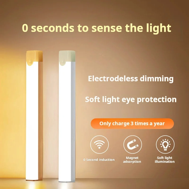 1pc Wireless Rechargeable LED Motion Sensor Cabinet Light