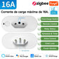 TNCE Tuya Brazil Plug 16/20A adapter, Smart outlet Voice control