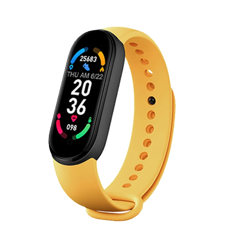 Waterproof M6 Smart Watch Men Women Fitness Sports Pressure Monitor Watches