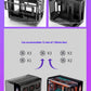 X-GAMERX Phantom Wings LCD Edition Black Seaview Room Case 360 Water-cooling Host