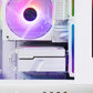 X-GAMERX Phantom Wings LCD Edition Black Seaview Room Case 360 Water-cooling Host