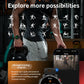 Waterproof GPS Compass Flashlight 1.7" AMOLED HD Call Sports Smart Watch