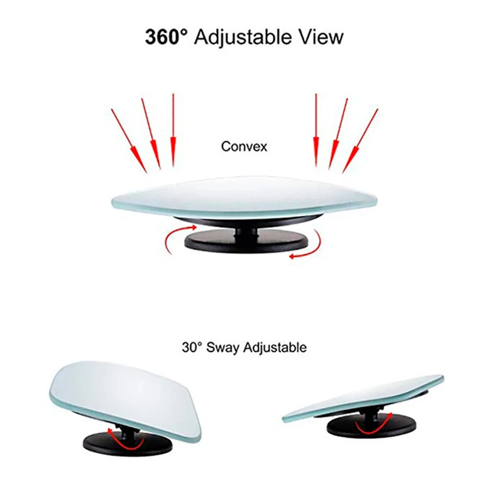 360° adjustable High-definition frameless car rearview mirror set