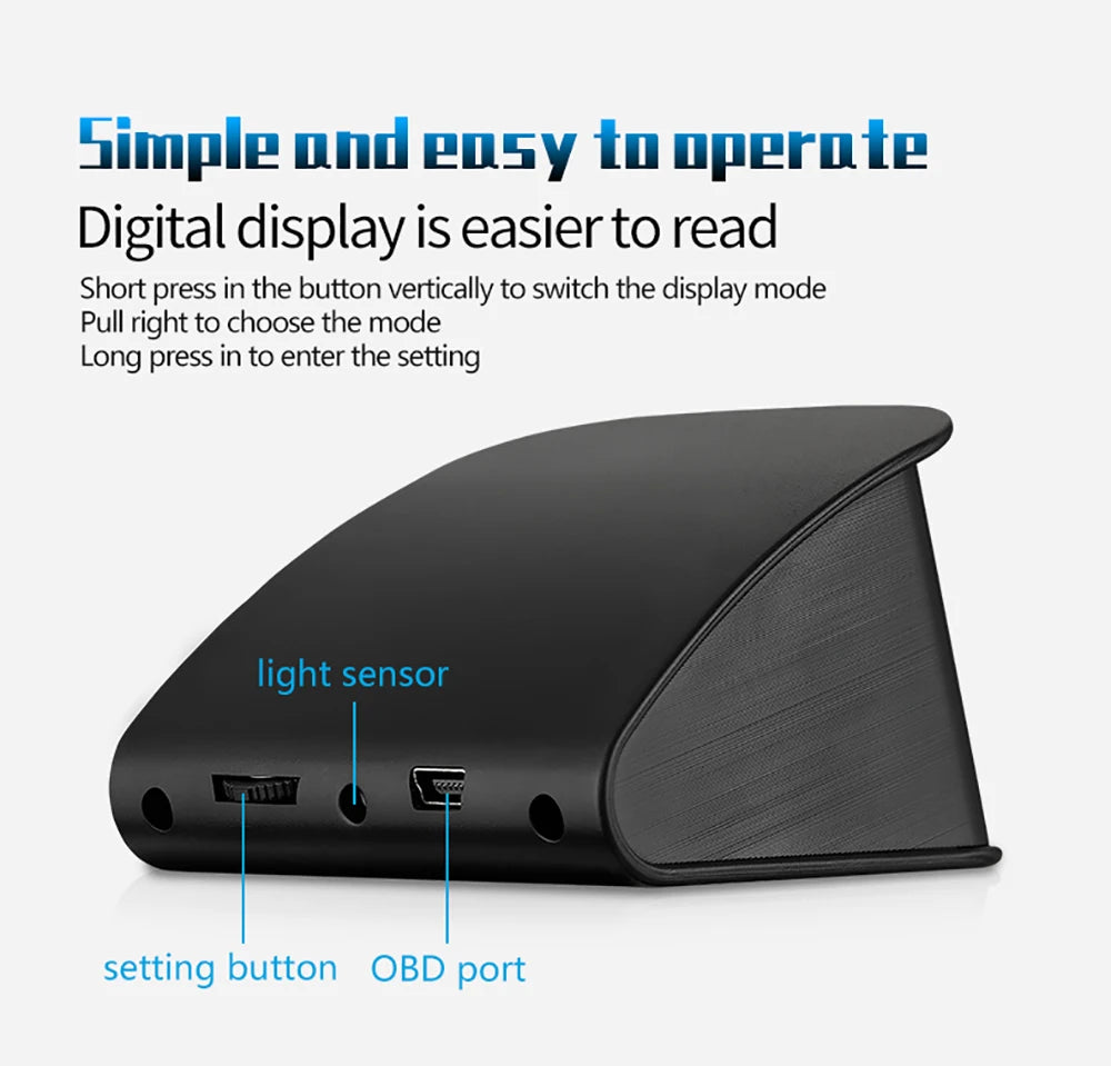 Smart Digital Meter P10 PRO OBD2 Head Up Display On Board Computer Digital Meter
