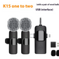 Wireless Collar Clip Microphone Three-in-one Three Connector Mini Microphone 35 Hole